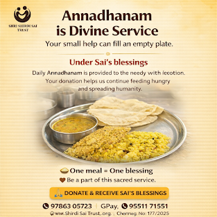 Annadhanam – A Divine Service Under Sai Baba’s Blessings